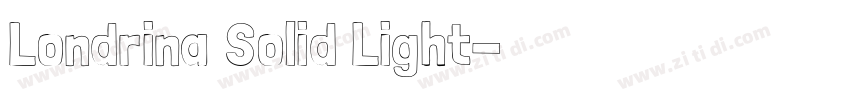 Londrina Solid Light字体转换